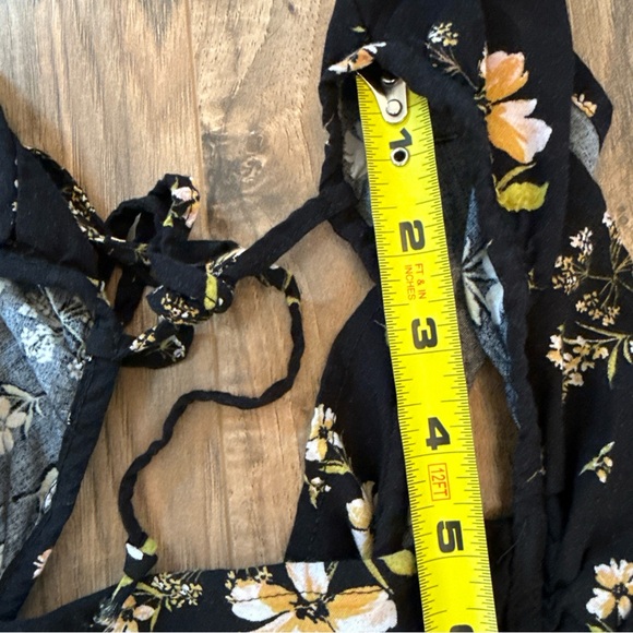 Wild Fable Floral Print Sleeveless Ruffle Apron Front Short Mini Dress Women’s M - Picture 13 of 14